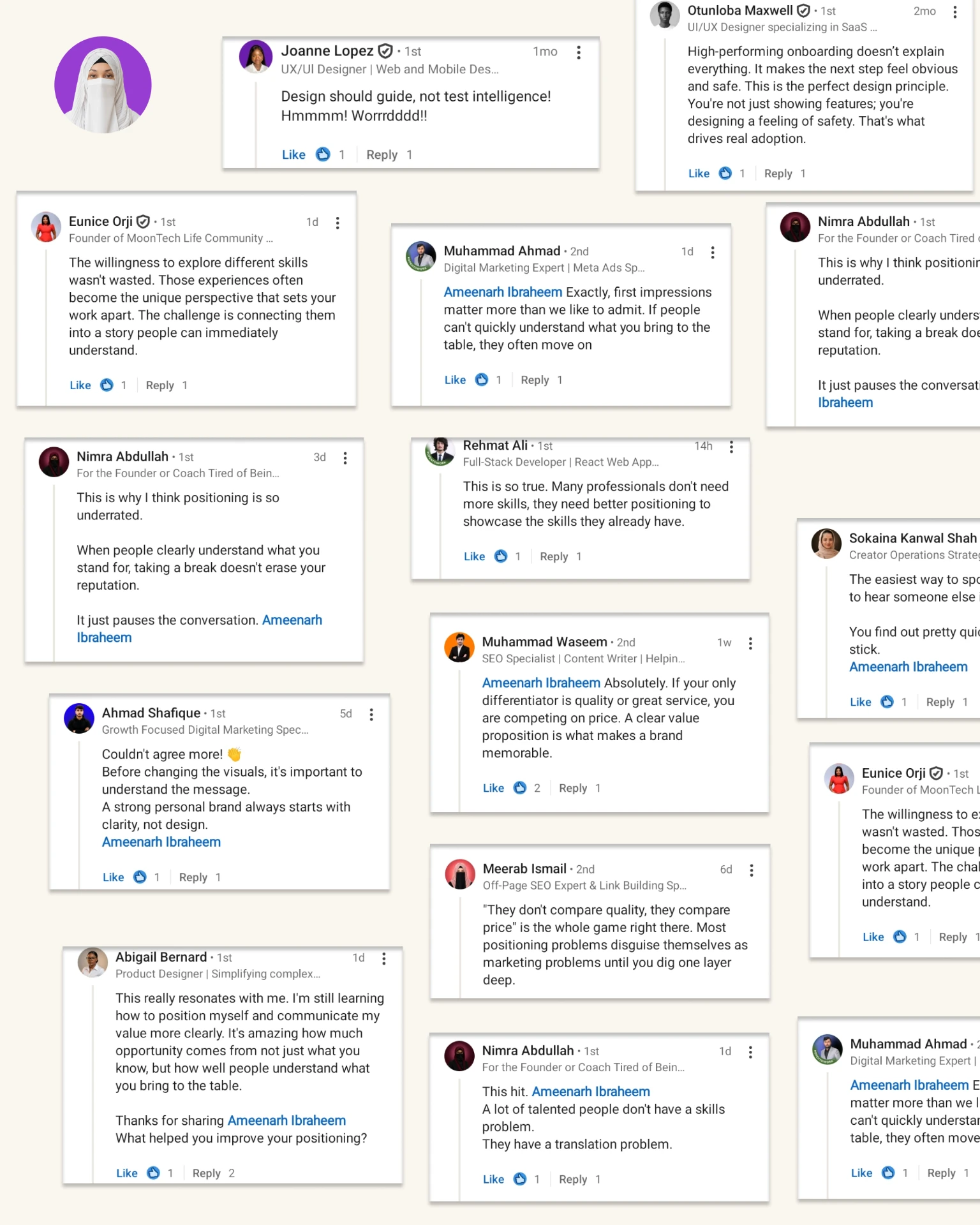 More LinkedIn feedback from clients and collaborators